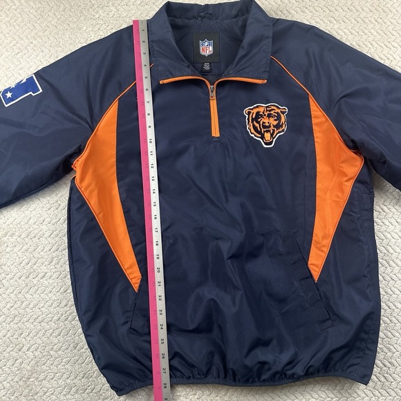 Chicago Bears Men's Small Lightweight Golf Pullover Coaches Jacket NFL - Picture 12 of 16
